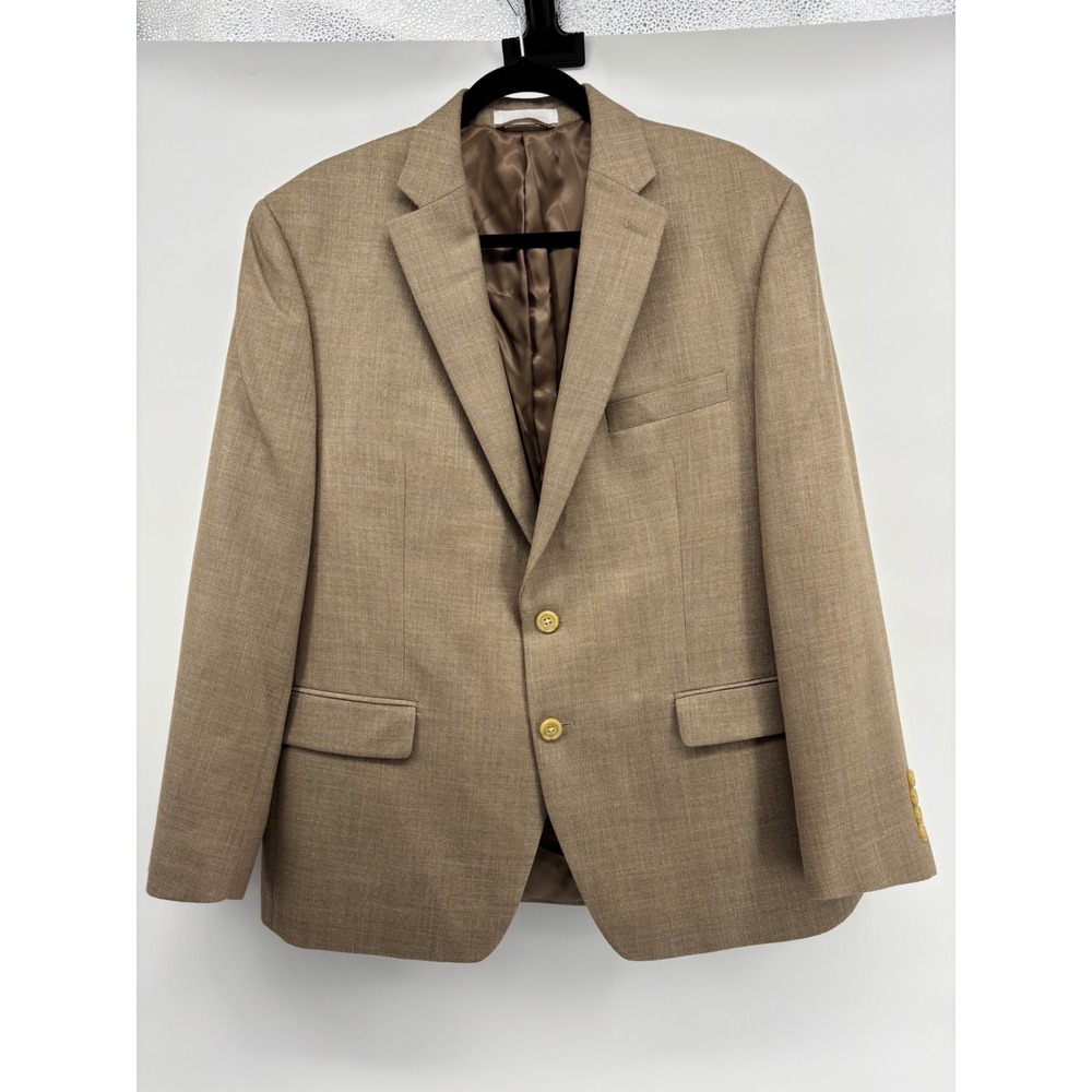 Lauren Ralph Lauren Mens Tan Brown Two Button Blazer Sport Macy's Exclusive